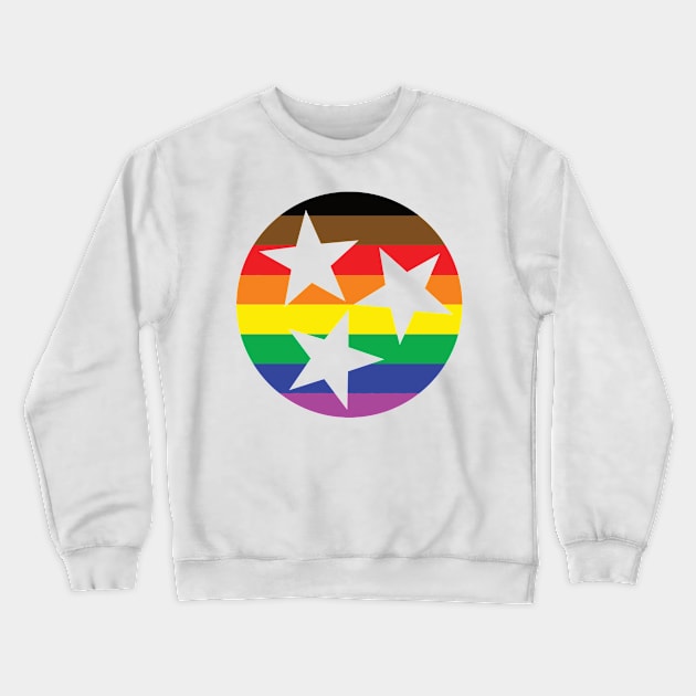 Tennessee TriStar - Gay Pride Crewneck Sweatshirt by dustinjax